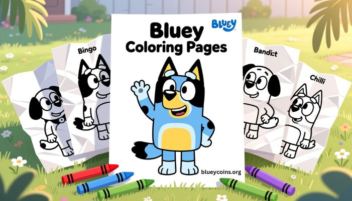 bluey coloring pages